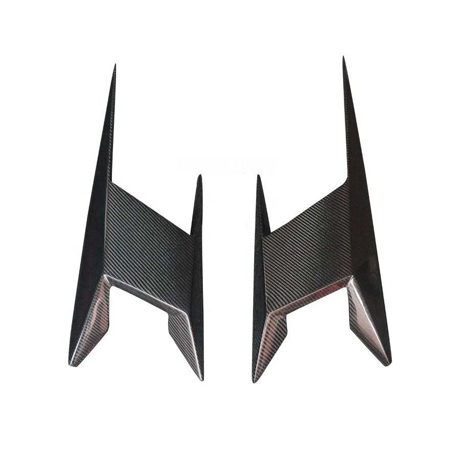 2024  for  Dark Horse High Polished Carbon Fiber Body Kits Side Skirt Splitters Rocker Panel Winglets